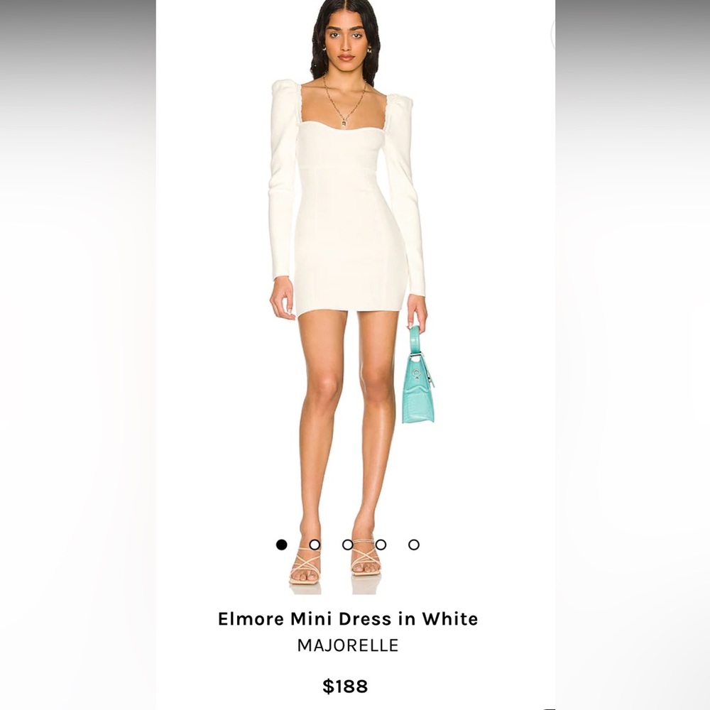 White majorelle dress from revolve. NEVER WORN. Size medium.
